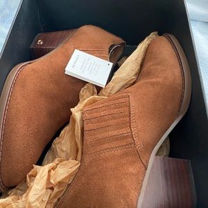 Coach suede ankle booties. Brand new